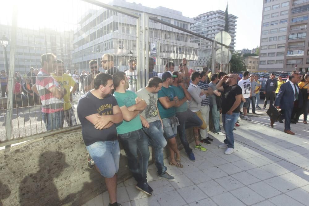 Protesta de los marineros del cerco en Vigo