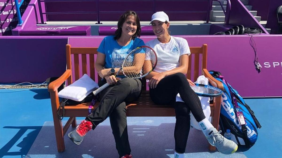 Conchita Martínez y Garbiñe Muguruza vuelven a unir sus caminos en Doha