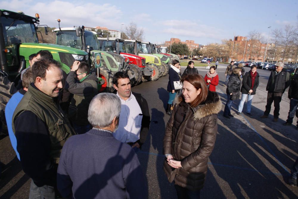 Marxa de tractors a Girona