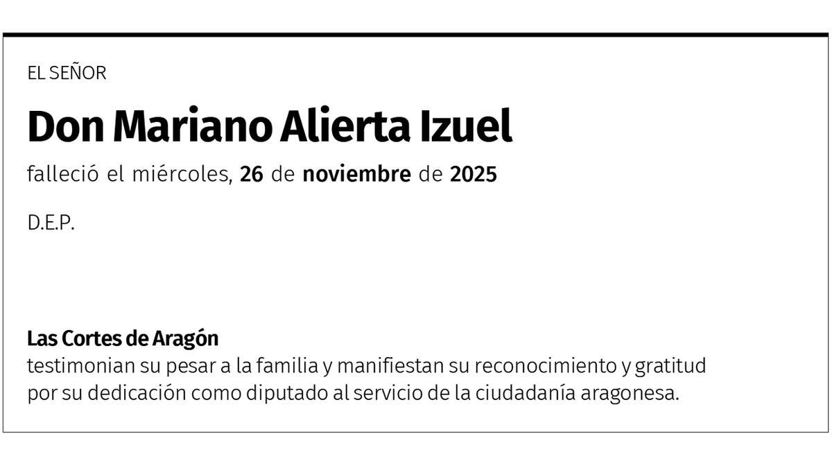 Mariano Alierta Izuel.