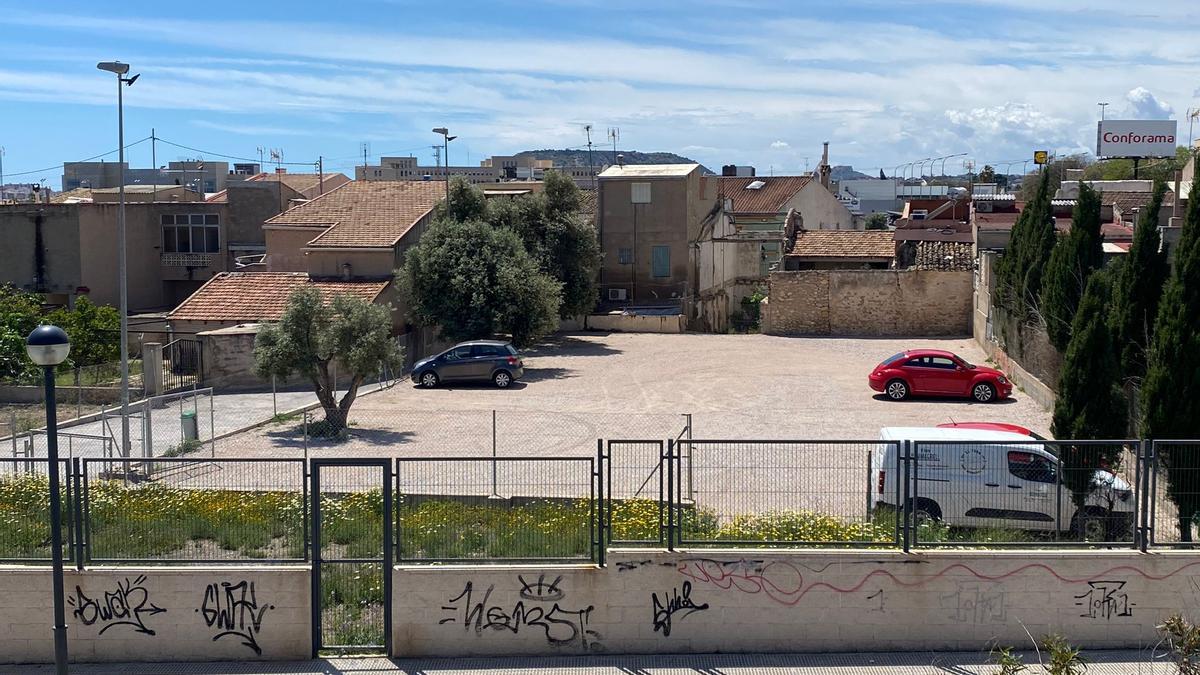 Uno de los solares habilitados.