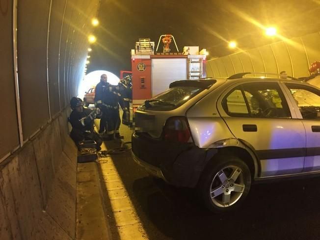 Accidente en el túnel de Lomo Blanco de la GC-3