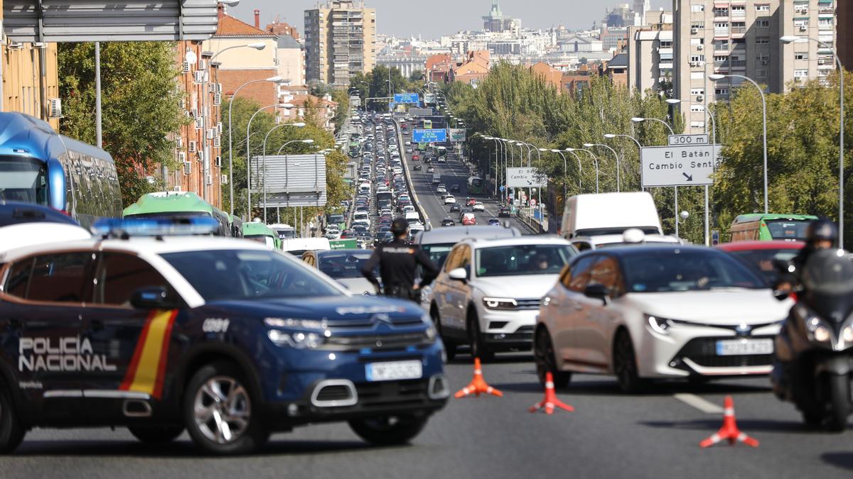 Un control de movimiento durante el estado de alarma.