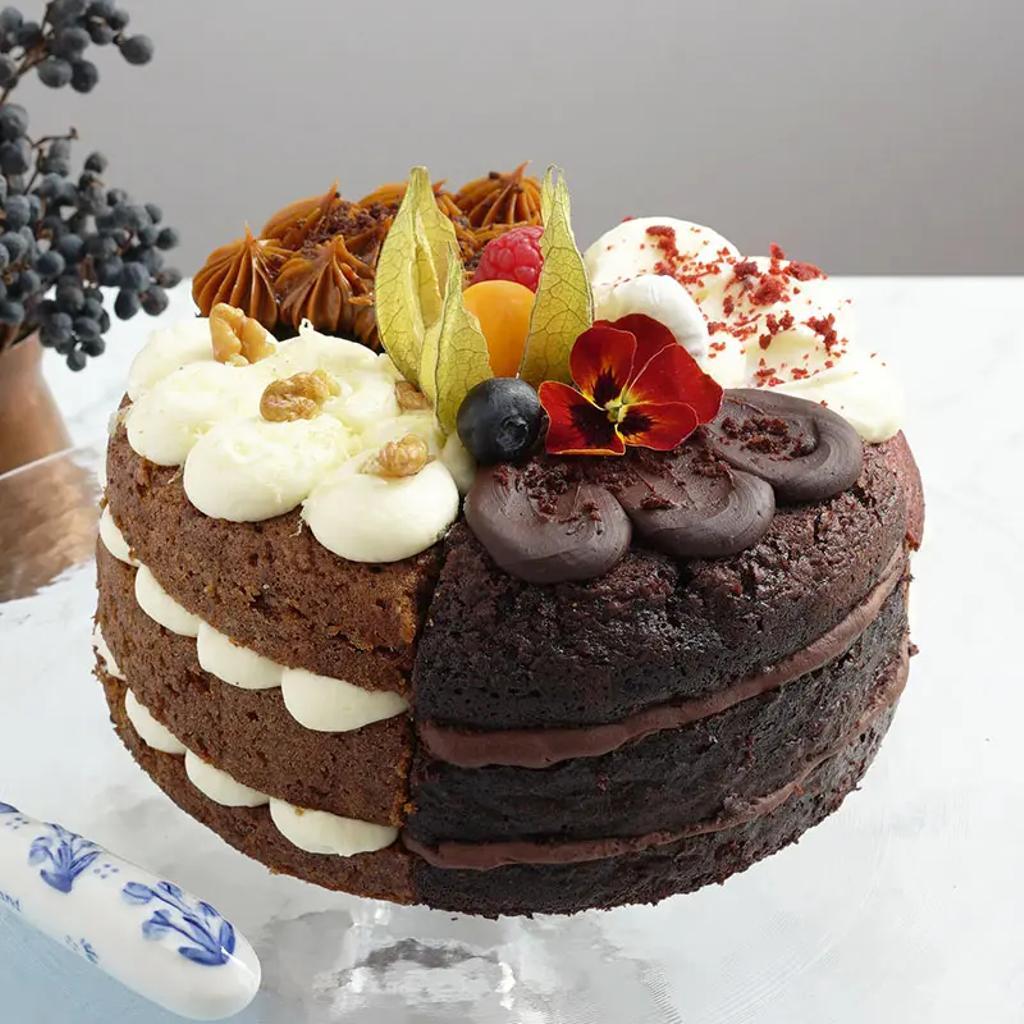 Tarta de cuatro sabores en La Merendona