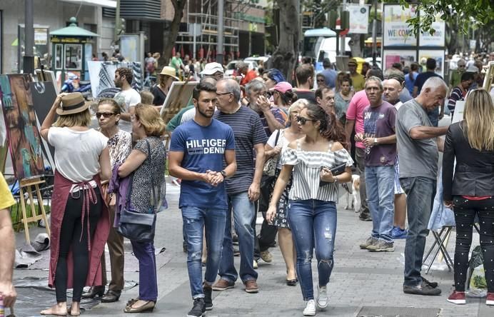 LAS PALMAS DE GRAN CANARIA A 27/05/2017 Concurso de pintura rápida Zona Comercial Mesa y López. FOTO: J.PÉREZ CURBELO