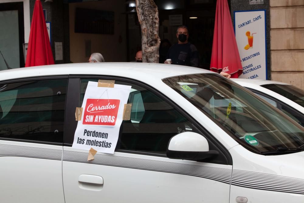 La caravana ha salido las 11 horas del ''parking'' del Pare Josep Manxarell de es Gorg, en Vila