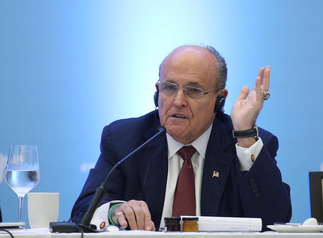 El exalcalde de Nueva York y aliado de Donald Trump, Rudolph Giuliani, en una imagen de archivo.