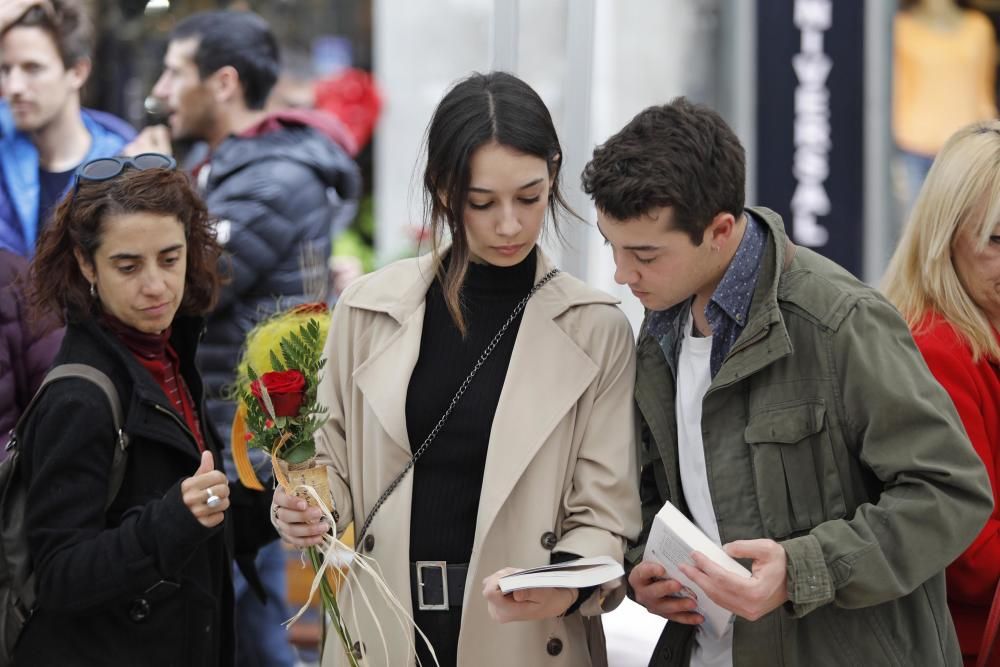 Diada de Sant Jordi 2019 a Girona.