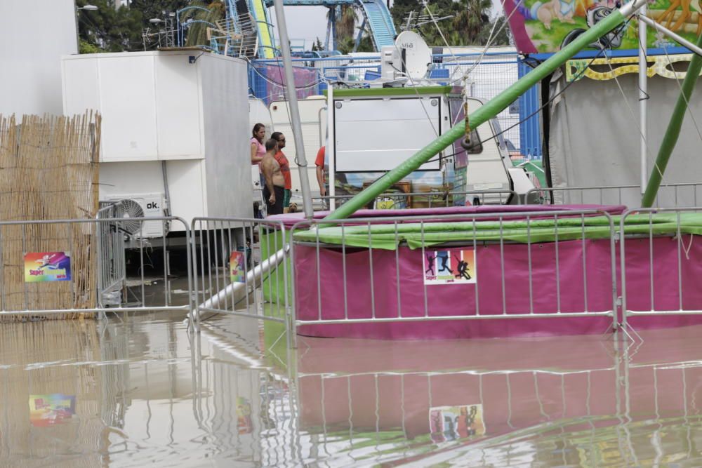 Así ha quedado la feria de La Fica tras la gota fría