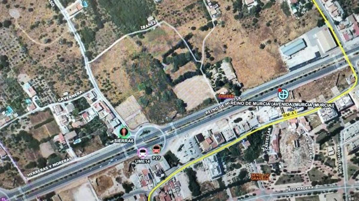 Ubicación donde se ha producido el accidente.