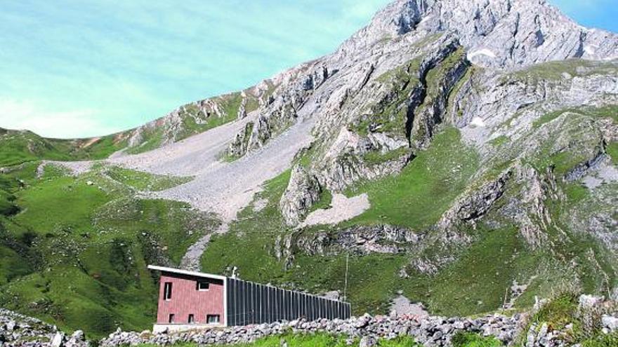 El refugio de El Meicín, ubicado en el corazón del parque de Las Ubiñas.