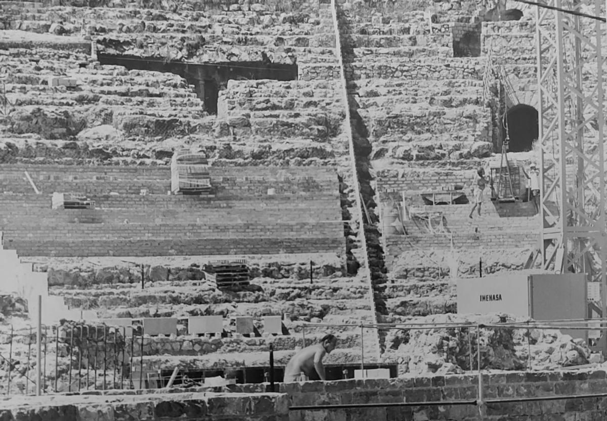 Así fue la polémica rehabilitación del Teatro Romano de Sagunt.