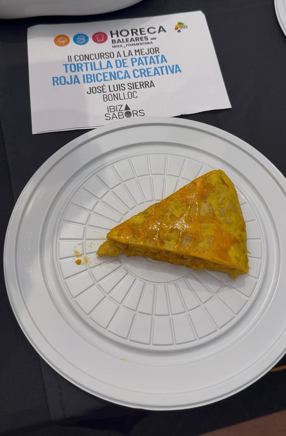 Presentación de la tortilla ganadora