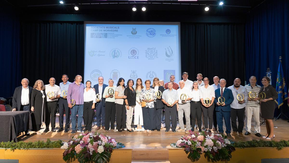Los premiados en la gala.