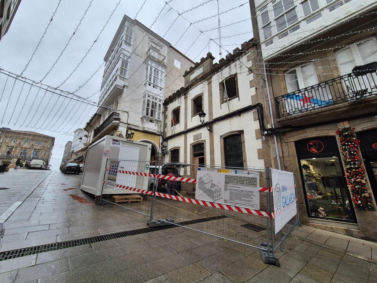 Obras en la antigua comisaría de la Policía Local de Betanzos