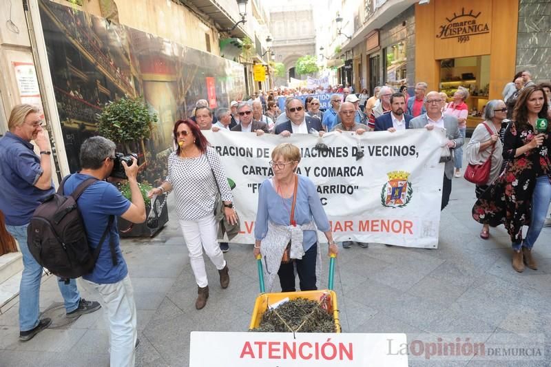 Los lodos del Mar Menor llegan a Murcia