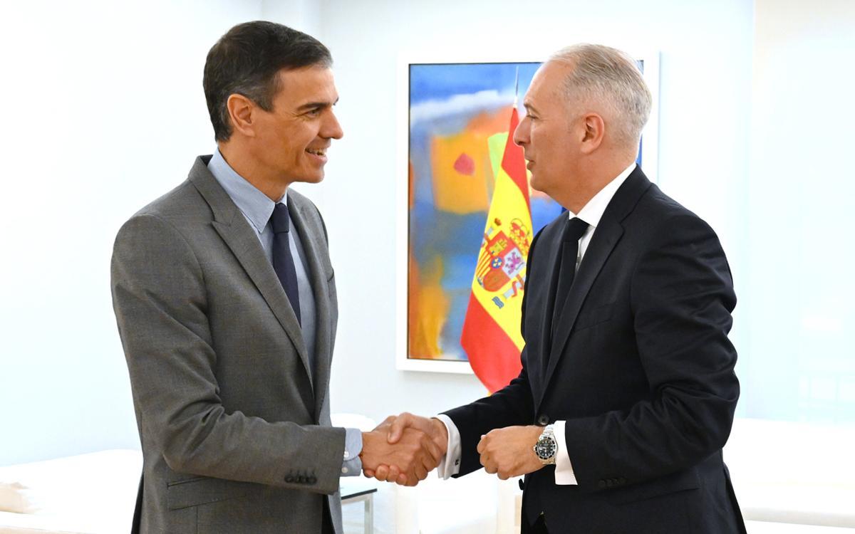 Pedro Sánchez y Markus Haupt