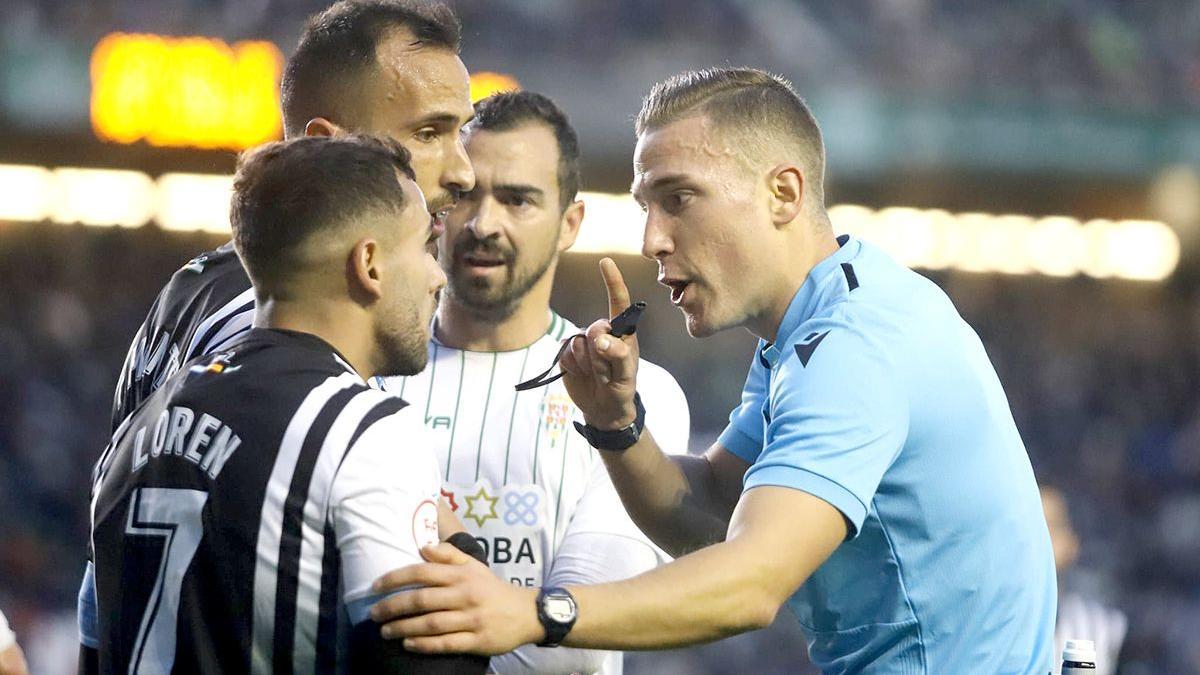 Tárraga Lajara, durante el Córdoba CF - Linense en El Arcángel del pasado curso.