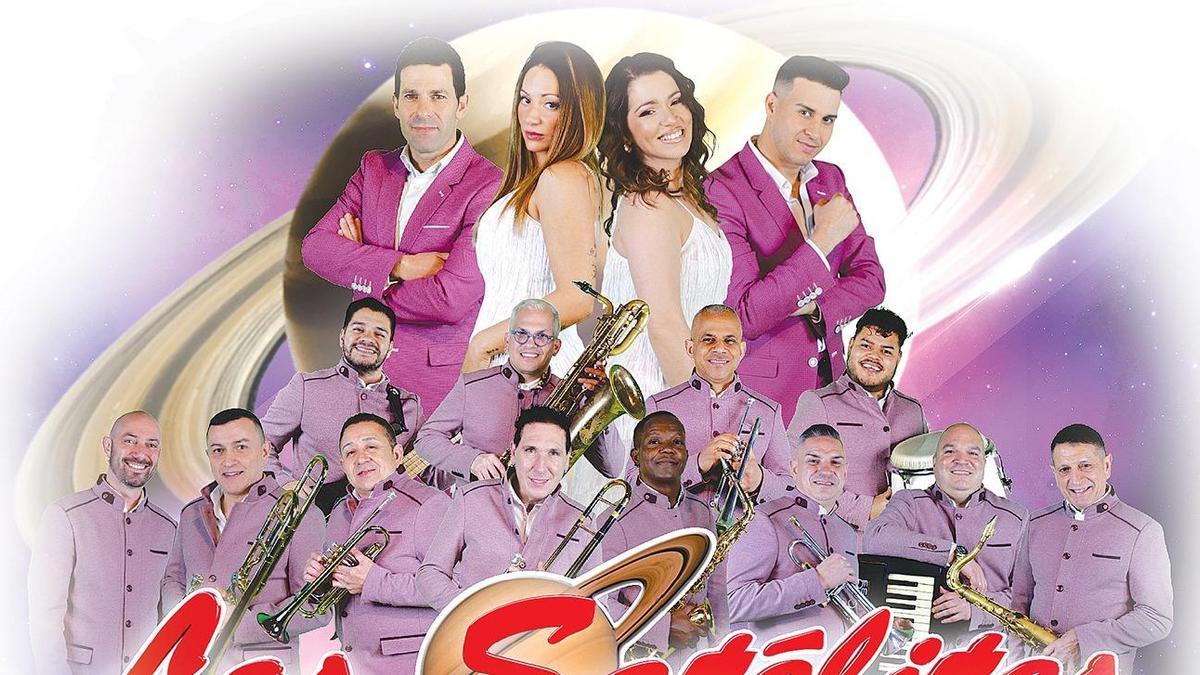 Los integrantes de la orquesta Los Satélites