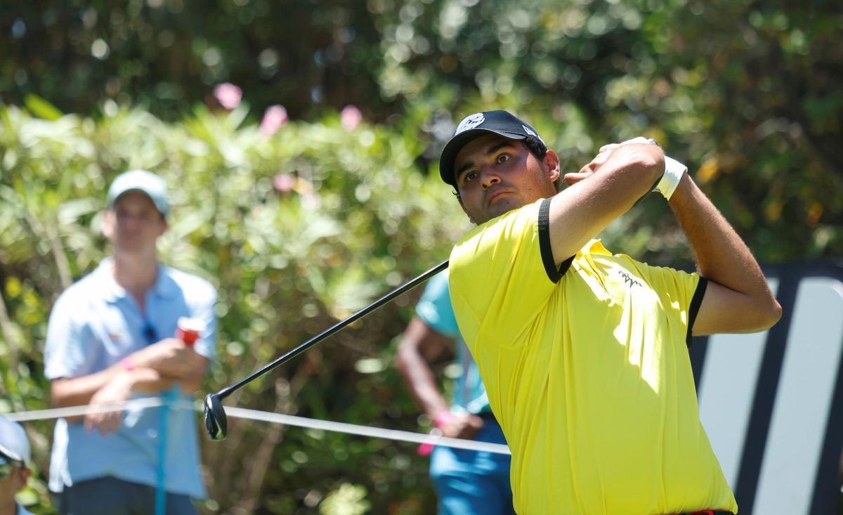 Chacarra aguantó en las primeras plazas pero a cinco golpes de Lahiri