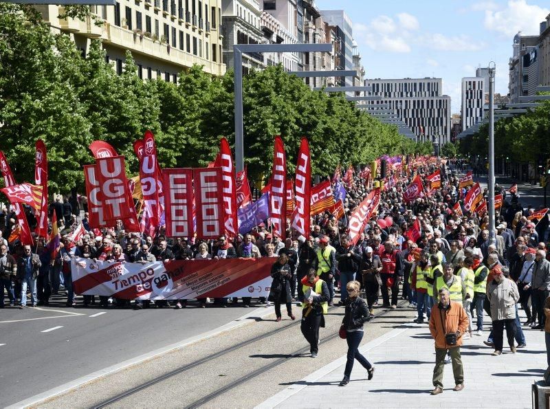 Fotod de la manifestación 1 de mayo- Día del trabajador