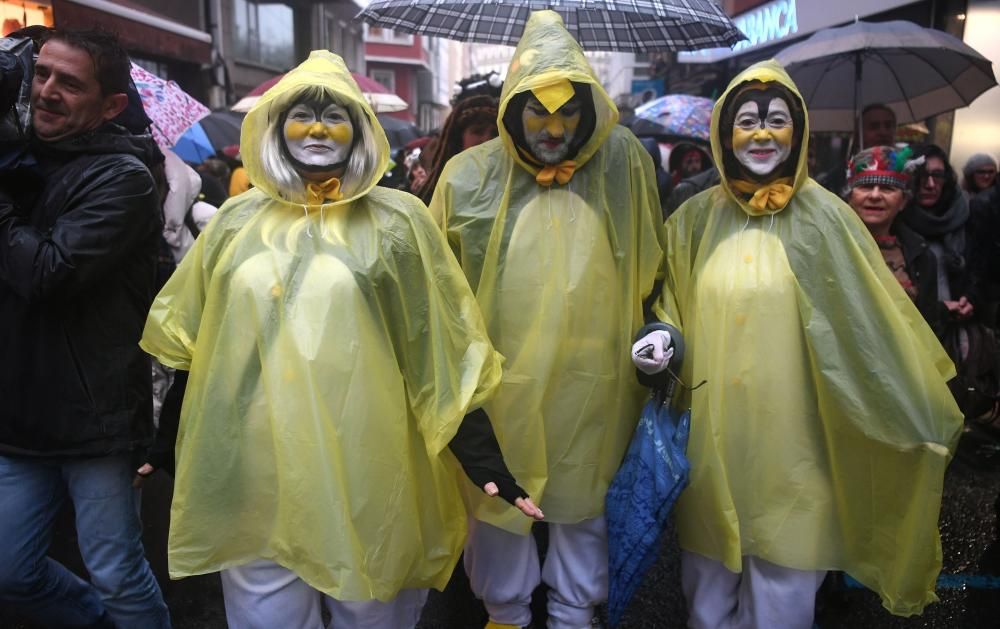 La calle de la Torre se llena esta martes de divertidos disfraces con la fiesta más destacada del carnaval coruñés que marca la recta final a seis días de humor irreverente.