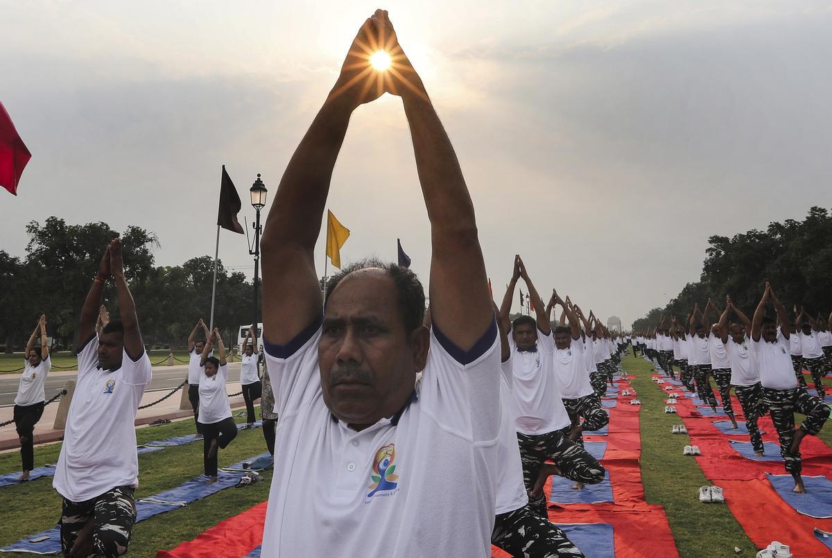 Día Internacional del Yoga en la India