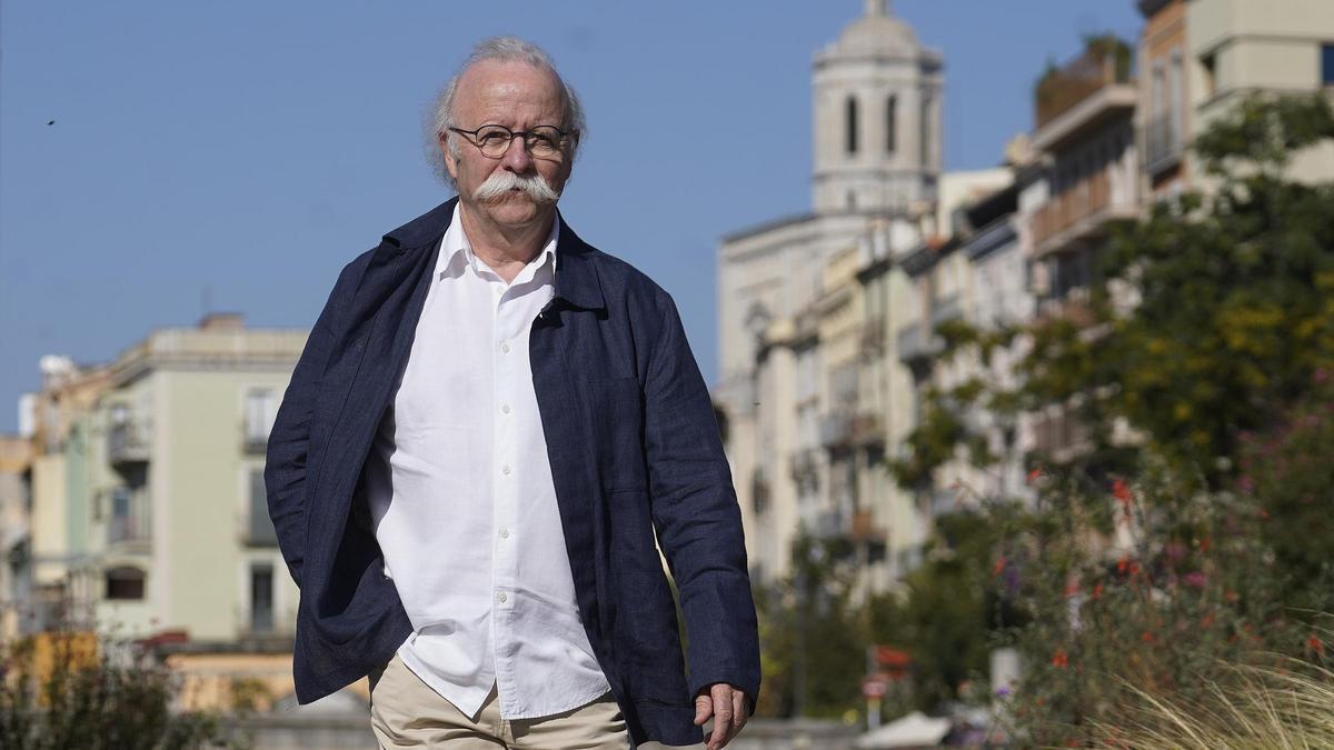 Joan Boadas a plaça Catalunya de Girona.