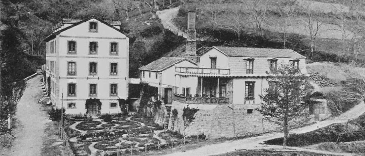 Balneario de Borines, en 1910.