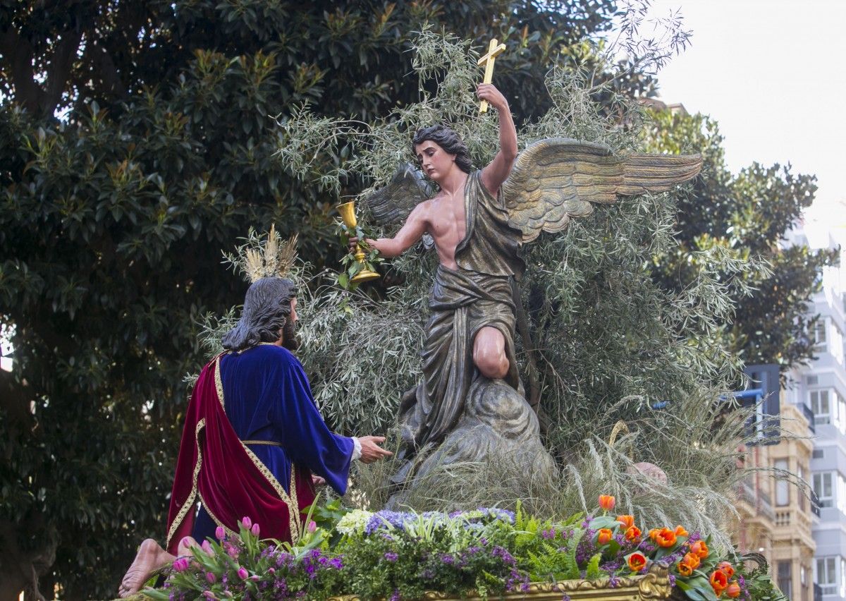 El paso de la Oración en el Huerto de la Semana Santa de Alicante