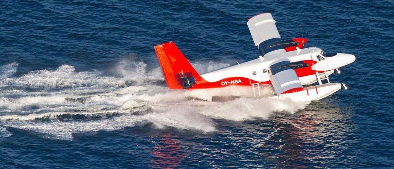 Un hidroavión de Nordic Seaplanes durante una de sus operaciones en Dinamarca.