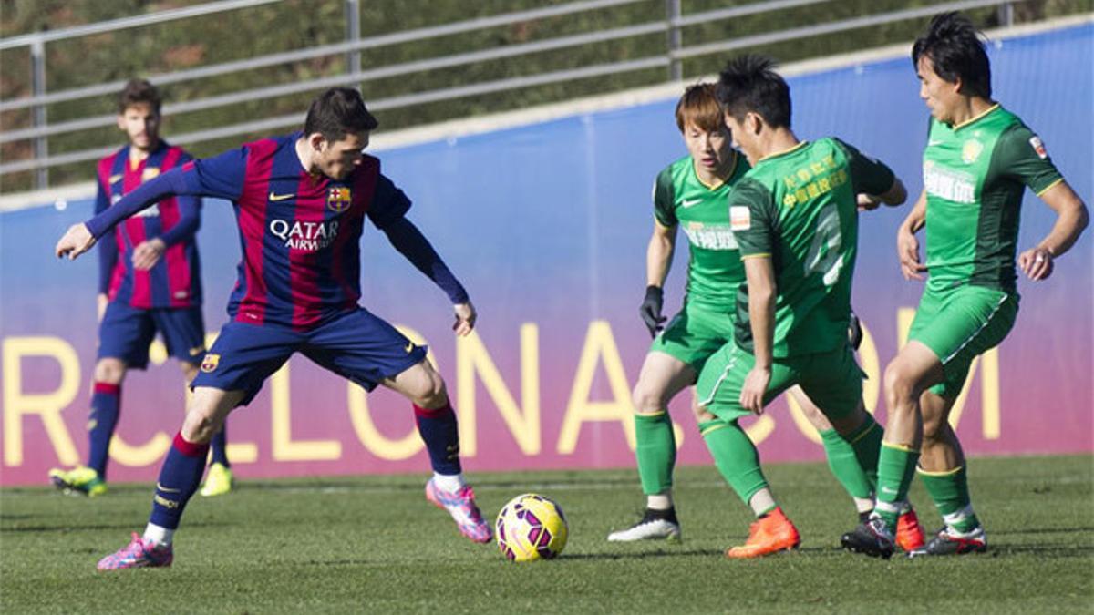 El Barça B empató con el Beijing Guoan