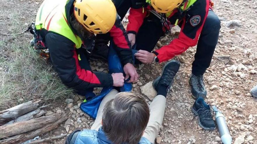 Rescatan a una excursionista de 65 años tras sufrir una caída en sa Trapa