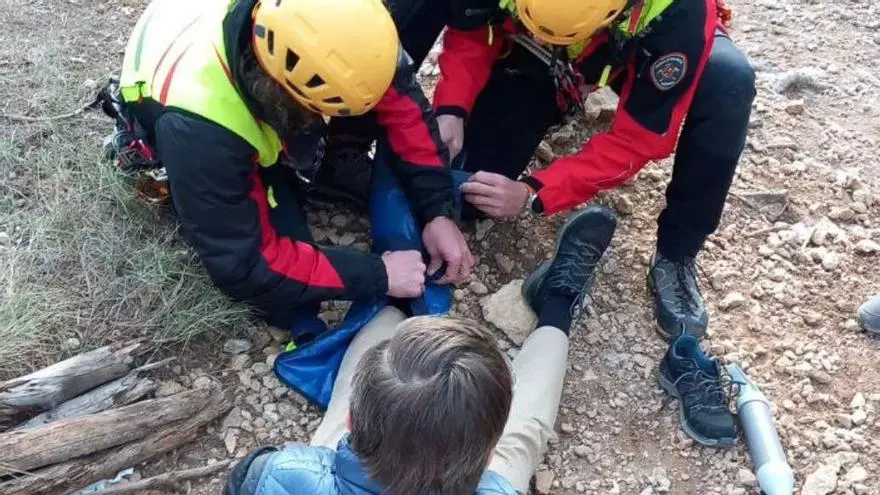 VÍDEO | Rescatan a una excursionista de 65 años tras sufrir una caída en sa Trapa