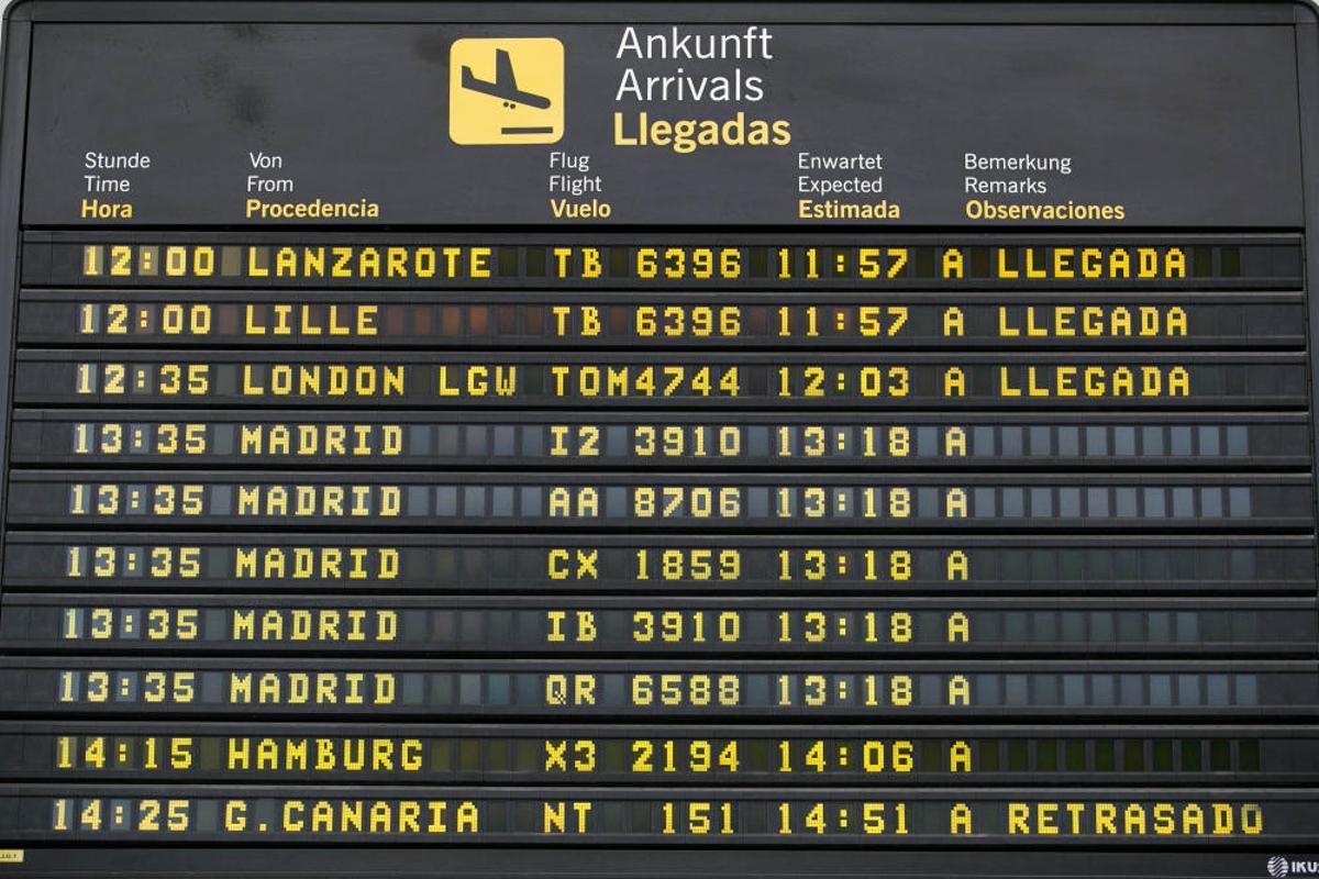 Llegada de pasajeros de TUI a aeropuerto del Sur Llegada de pasajeros de TUI a aeropuerto del Sur