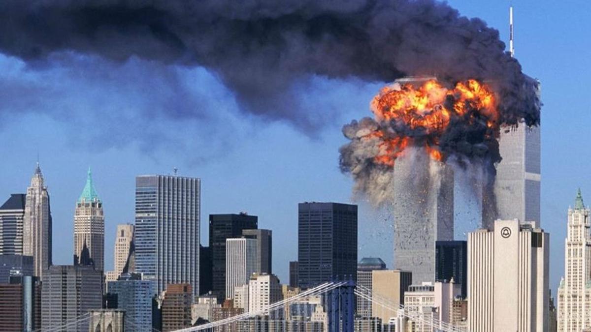 Nueva York en llamas, el 11 de septiembre de 2001.