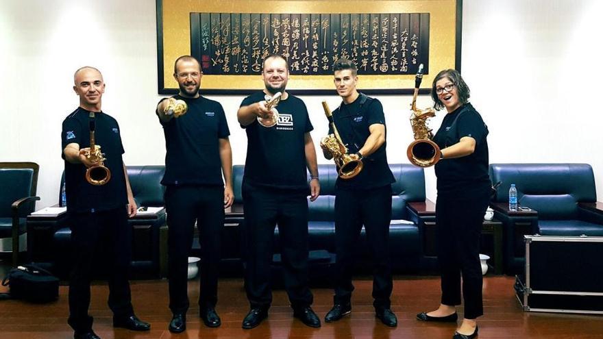 Músicos de Consolat de Mar, en Tianjin.