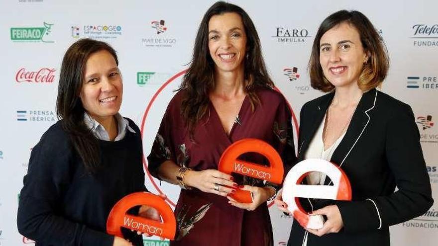 Rocío Blanco, Teresa Mariño y Gabriela González, premiadas en 2017.