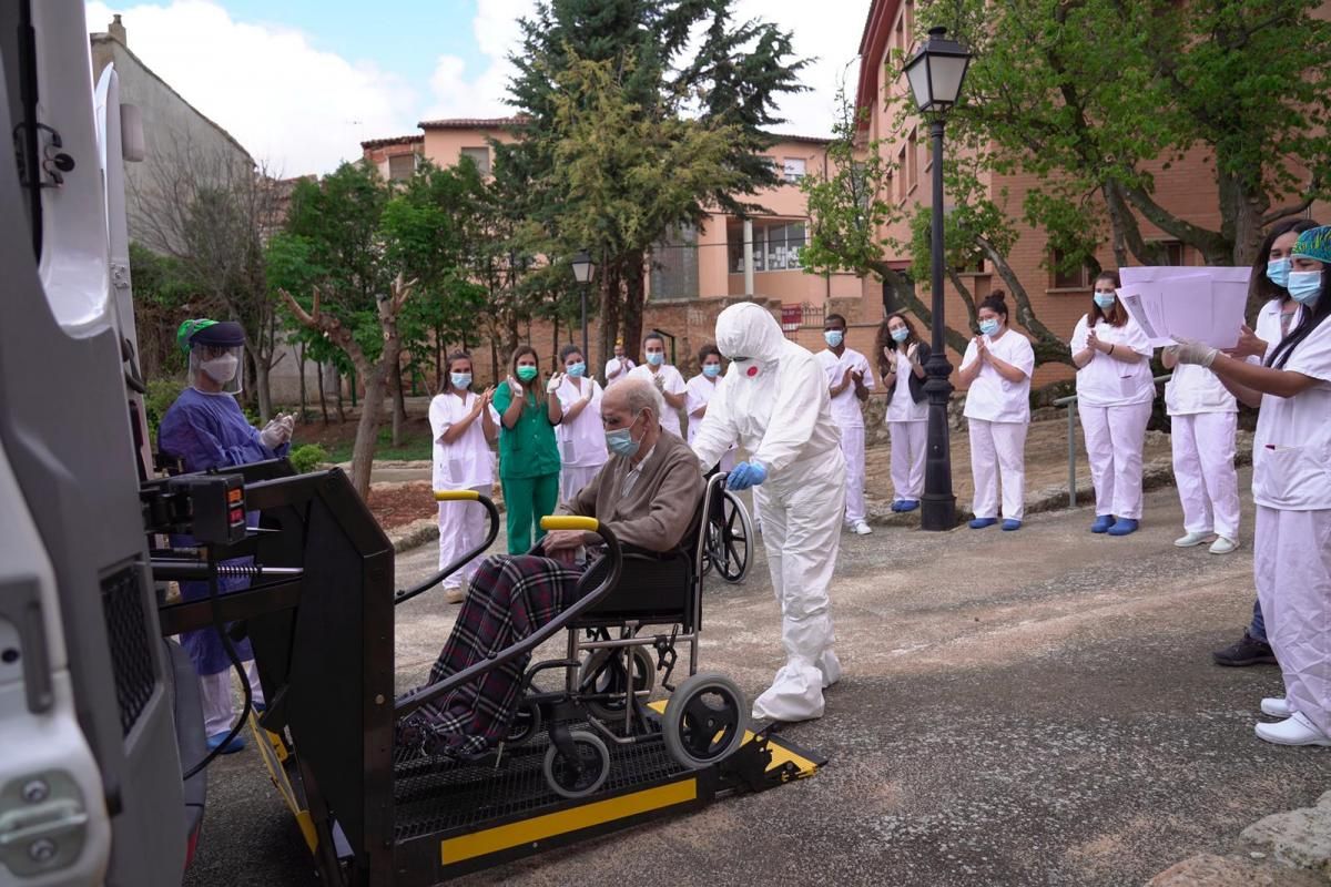 Cierre de la residencia covid Alfambra en Teruel