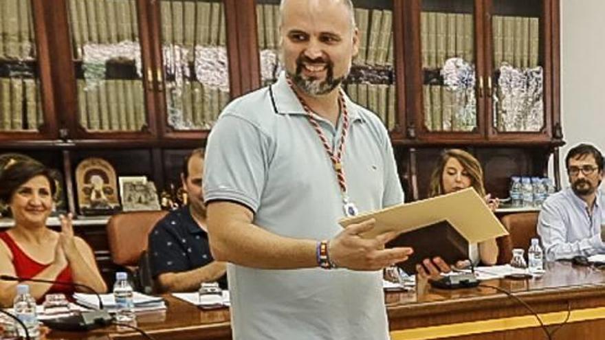 Antonio Sánchez Cano, durante su primer pleno.