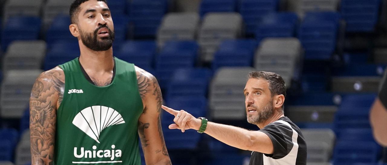 Ibon Navarro, en el entrenamiento previo al debut en BCL.