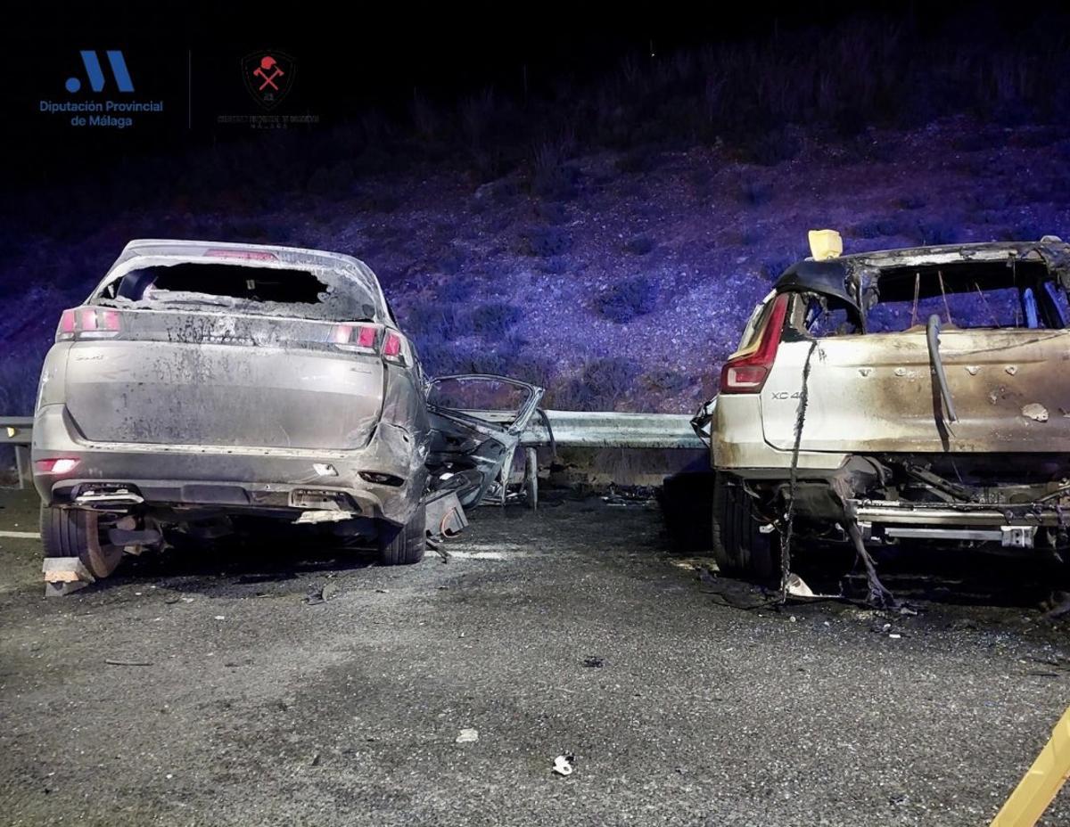 Los dos vehículos accidentados