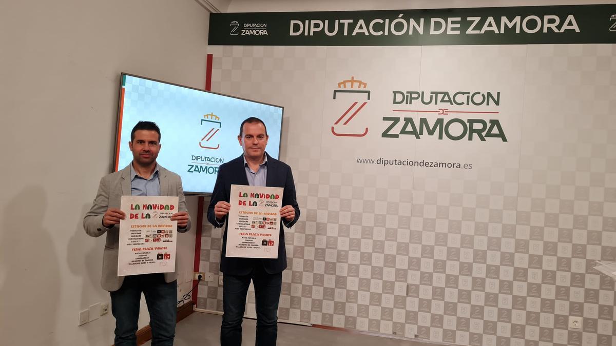 El presidente de la Diputación, Requejo junto al director de Ifeza, Raúl Macías