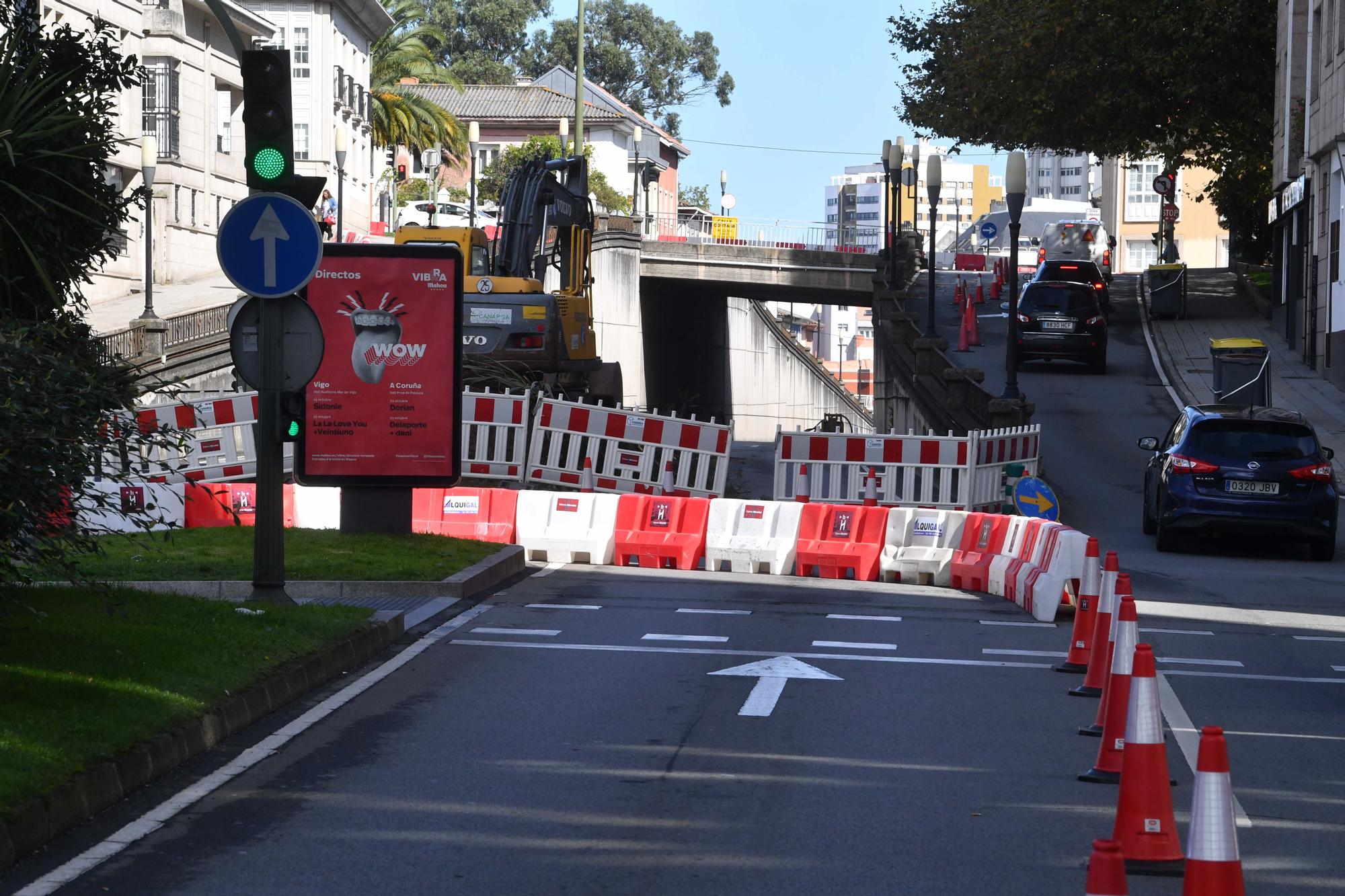 Comienzan las obras para suprimir el paso de la avenida de Arteixo bajo la ronda de Nelle