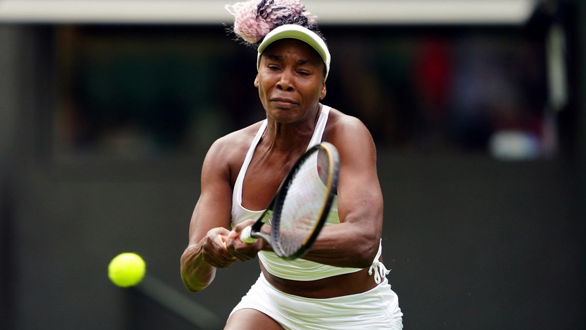 Archivo - La tenista estadounidense Venus Williams, en Wimbledon 2023.
