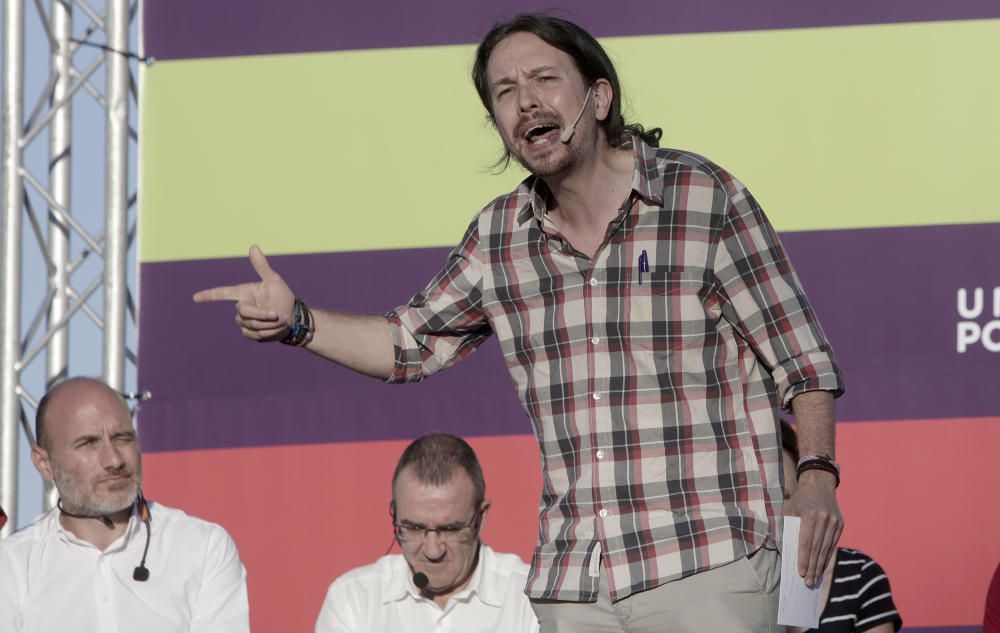 Wahlkampf: Pablo Iglesias auf Mallorca