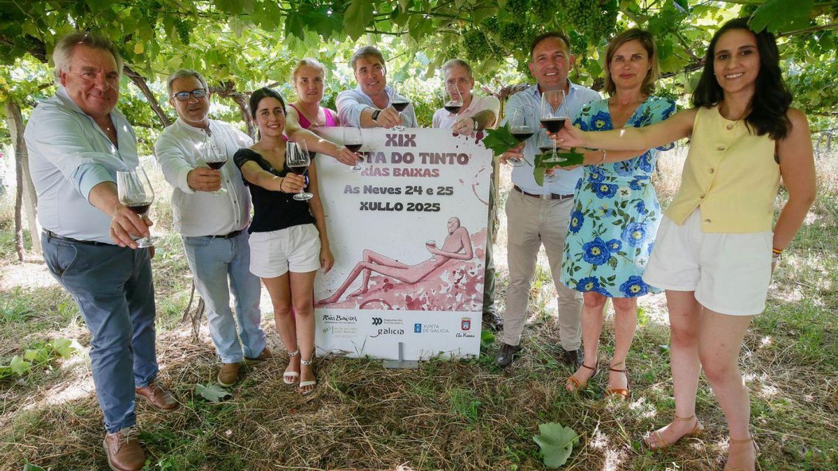 Presentación de la XIX Festa do Tinto Rías Baixas en As Neves.