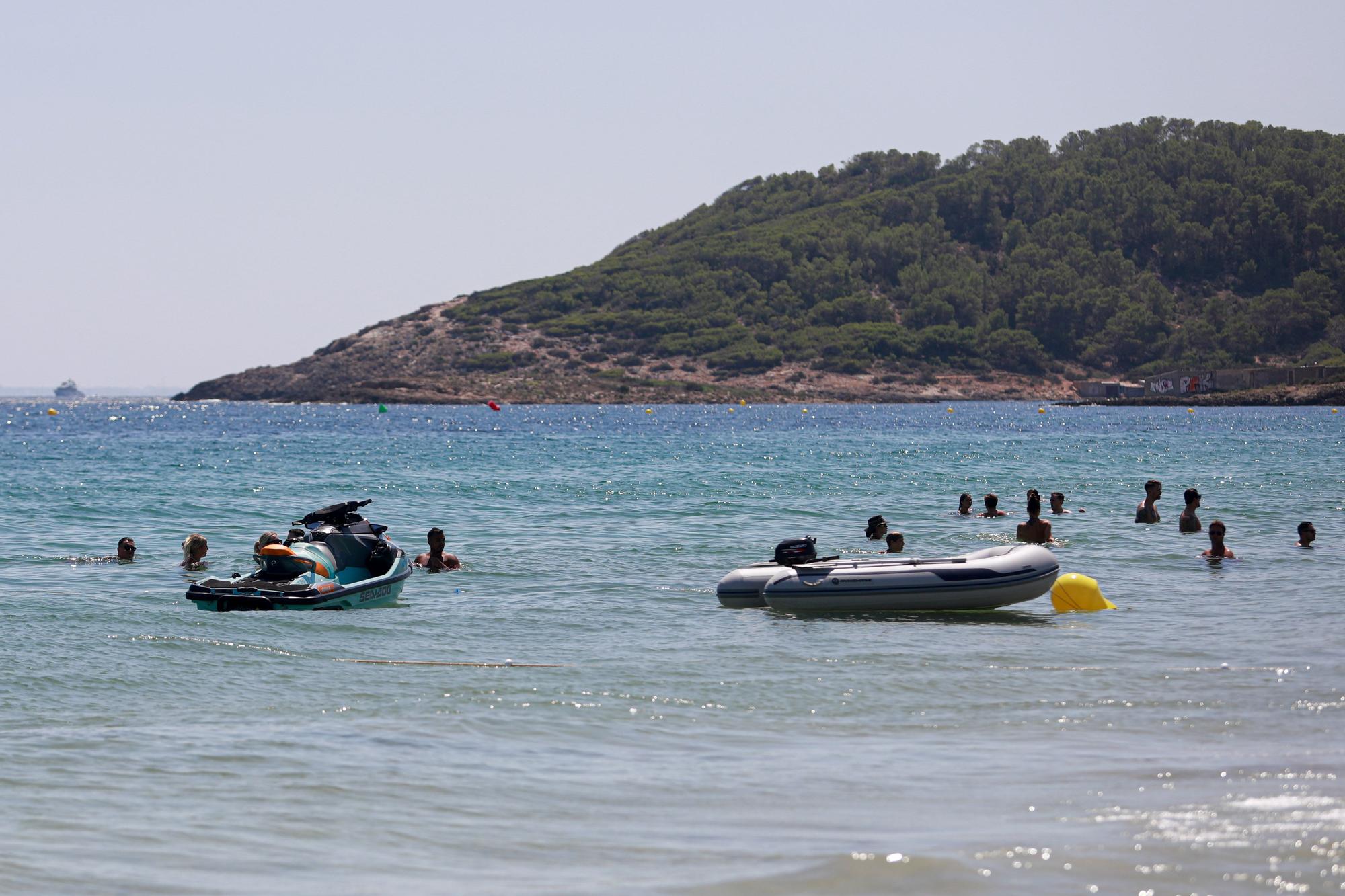 Motos de agua en Platja d'en Bossa