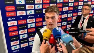 Gavi, la celebración de la Liga y los aspersores del Espanyol