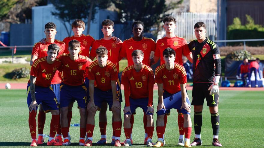 Antoñito e Izan Merino suman minutos con España sub-19